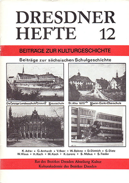 Beiträge zur sächsischen Schulgeschichte Beiträge zur sächsischen Schulgeschichte