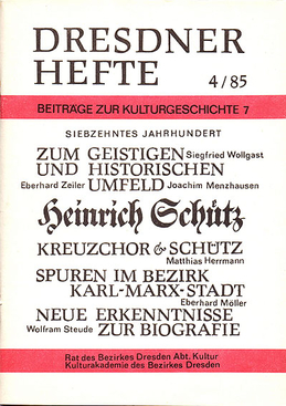 Siebzehntes Jahrhundert: Heinrich Schütz Siebzehntes Jahrhundert: Heinrich Schütz