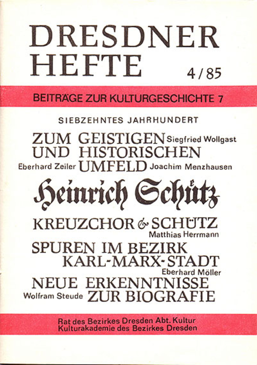 Siebzehntes Jahrhundert: Heinrich Schütz