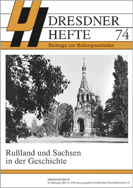 Rußland und Sachsen in der Geschichte