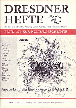 Von der Residenz zur Großstadt – Aspekte kultureller Entwicklung von 1871–1918 Von der Residenz zur Großstadt – Aspekte kultureller Entwicklung von 1871–1918